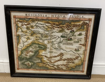 Lot 309 - Four reproduction coloured maps titled,...