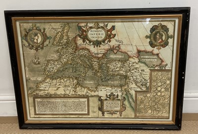 Lot 309 - Four reproduction coloured maps titled,...