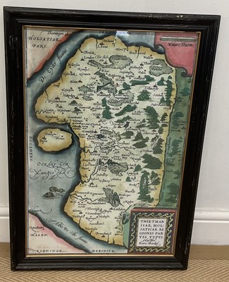 Lot 309 - Four reproduction coloured maps titled,...