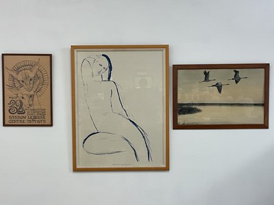 Lot 295 - After MODIGLIANI; 'Nudo femminile di fronte',...