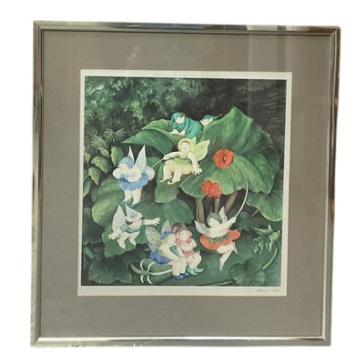 Lot 181 - BERYL COOK (1926-2008); a signed print, 'Fairy...