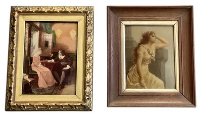 Lot 295 - A Victorian crystoleum, interior scene...