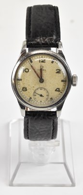 Lot 1615 - OMEGA; a gentleman's vintage stainless steel...