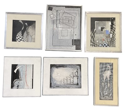 Lot 279 - RON WOOD (1922-2009); three abstract oils on...