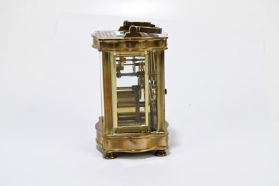 Lot 2616 - RAPPORT; a French brass cased carriage clock,...