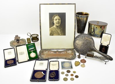 Lot 1077 - A quantity of silver plated items including a...