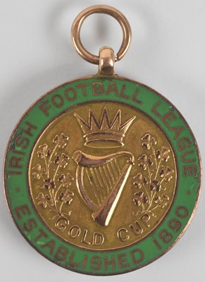 Lot 1436 - A 9ct gold Irish Football League (established...