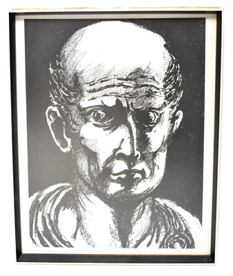 Lot 485 - GARETH BOWEN (active 1970s); pencil portrait...