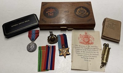 Lot 93 - Two WWII medals, a 1939-1945 star awarded to A...