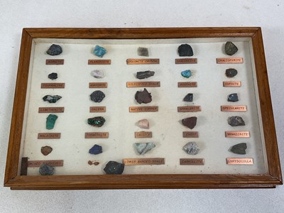 Lot 35 - A collection of rock and mineral samples...