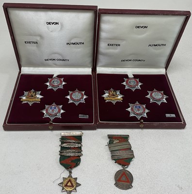 Lot 36 - Two cased sets, each containing four replica...