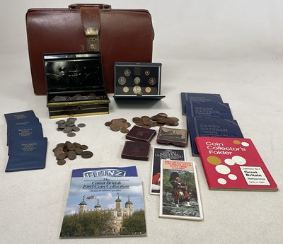 Lot 1425 - A large collection of coins including crowns,...