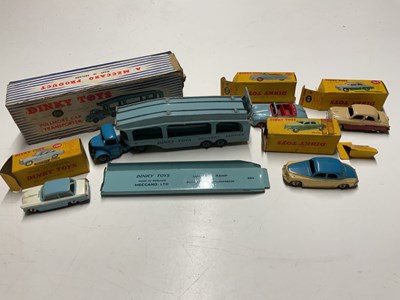 Lot 115 - DINKY; Pullman car transporter with 164...