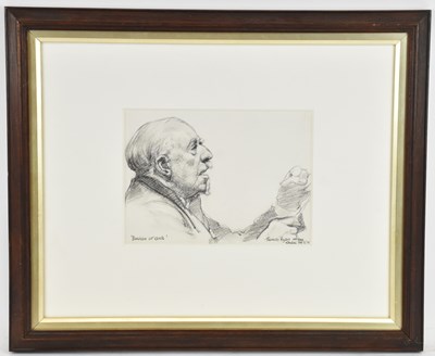 Lot 229 - THOMAS RYAN (1929-2021); charcoal drawing,...