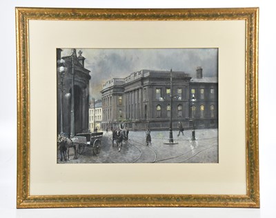 Lot 121 - TOM BROWN (1933-2017); pastel, 'Town Hall,...