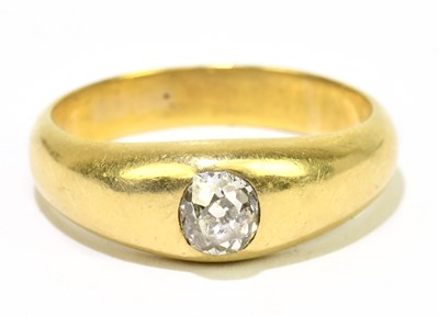 Lot 1034 - An 18ct yellow gold and diamond set...