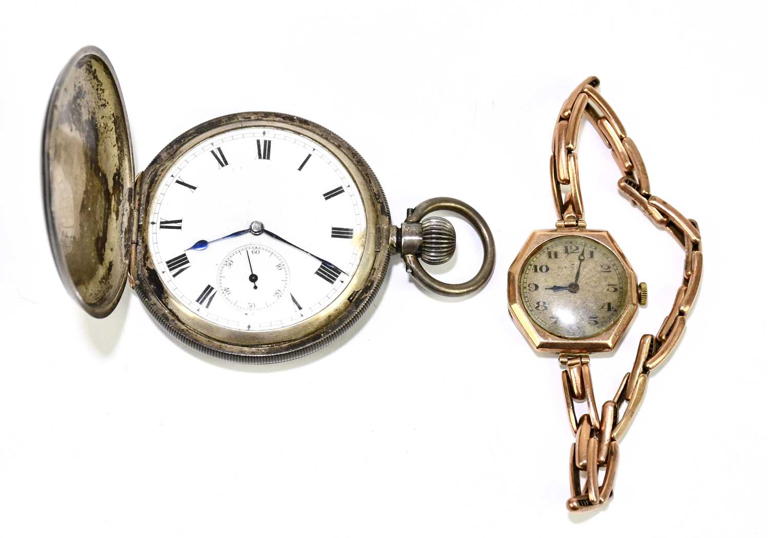 Lot 1743 - ROLEX; a lady's 9ct rose gold wristwatch with...