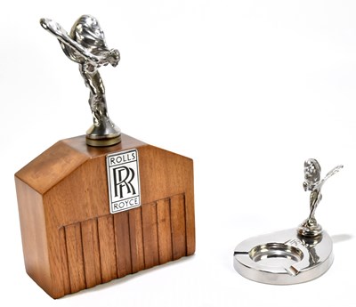 Lot 105 - ROLLS ROYCE; a chrome Spirit of Ecstasy car...