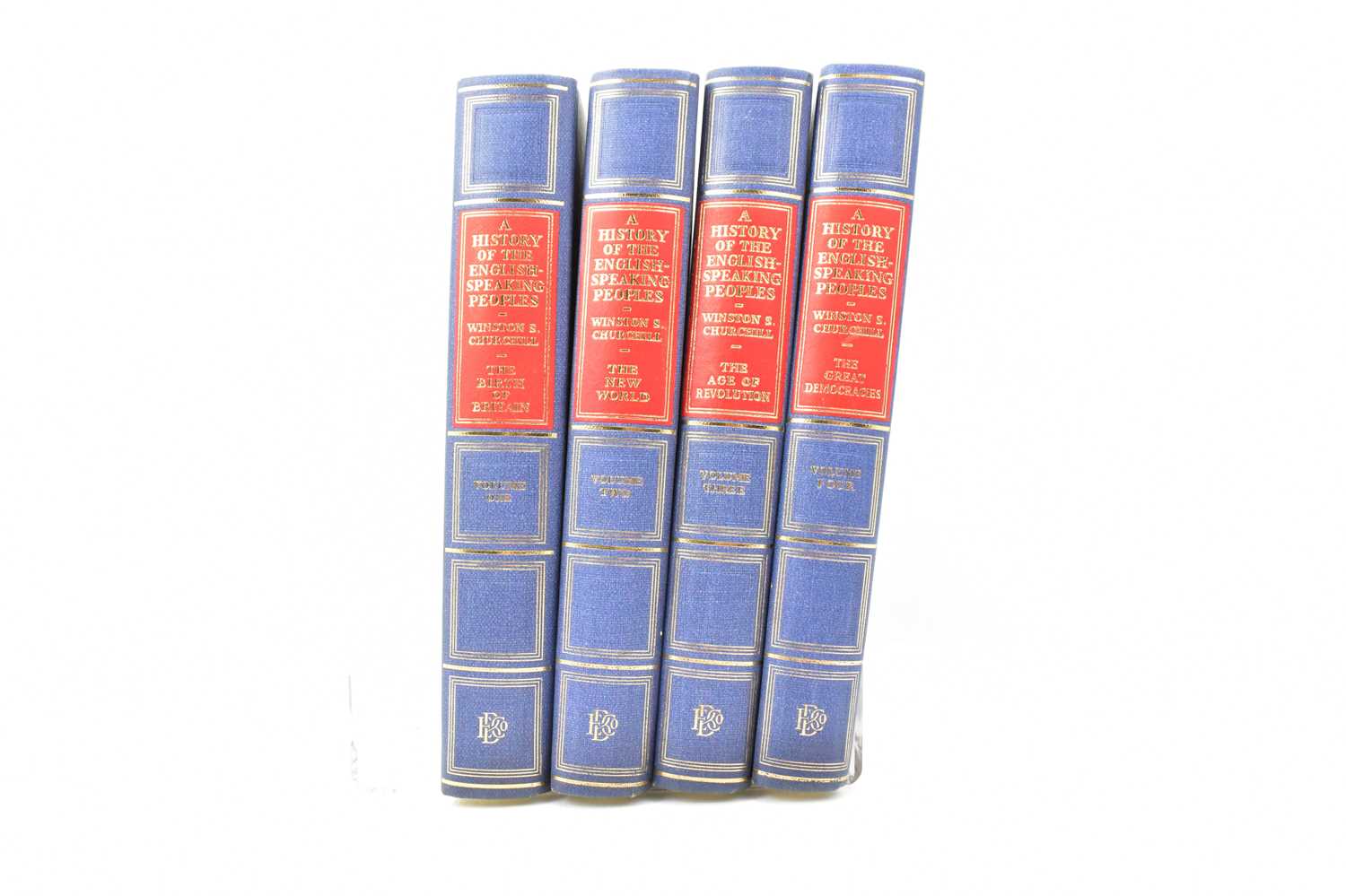 Lot 512 - WINSTON S. CHURCHILL, A HISTORY OF THE ENGLISH-...