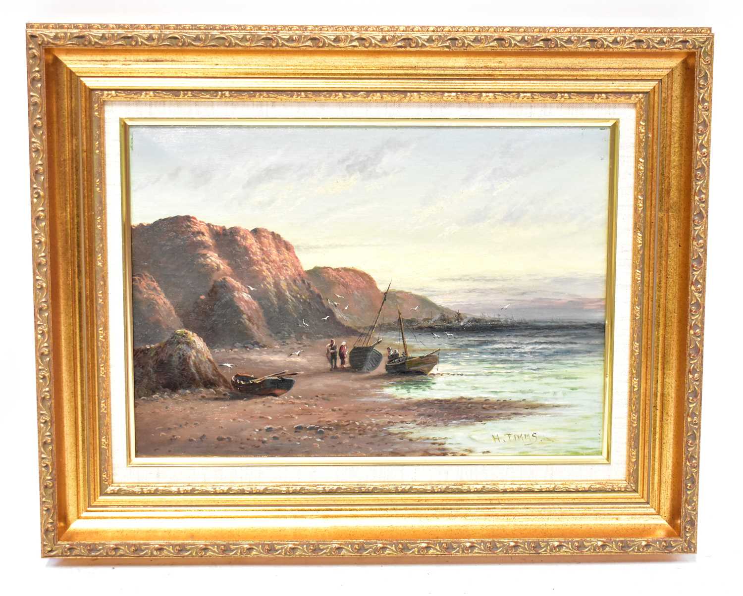 Lot 646 - H. TIMMS (20th century); a pair of oils on...