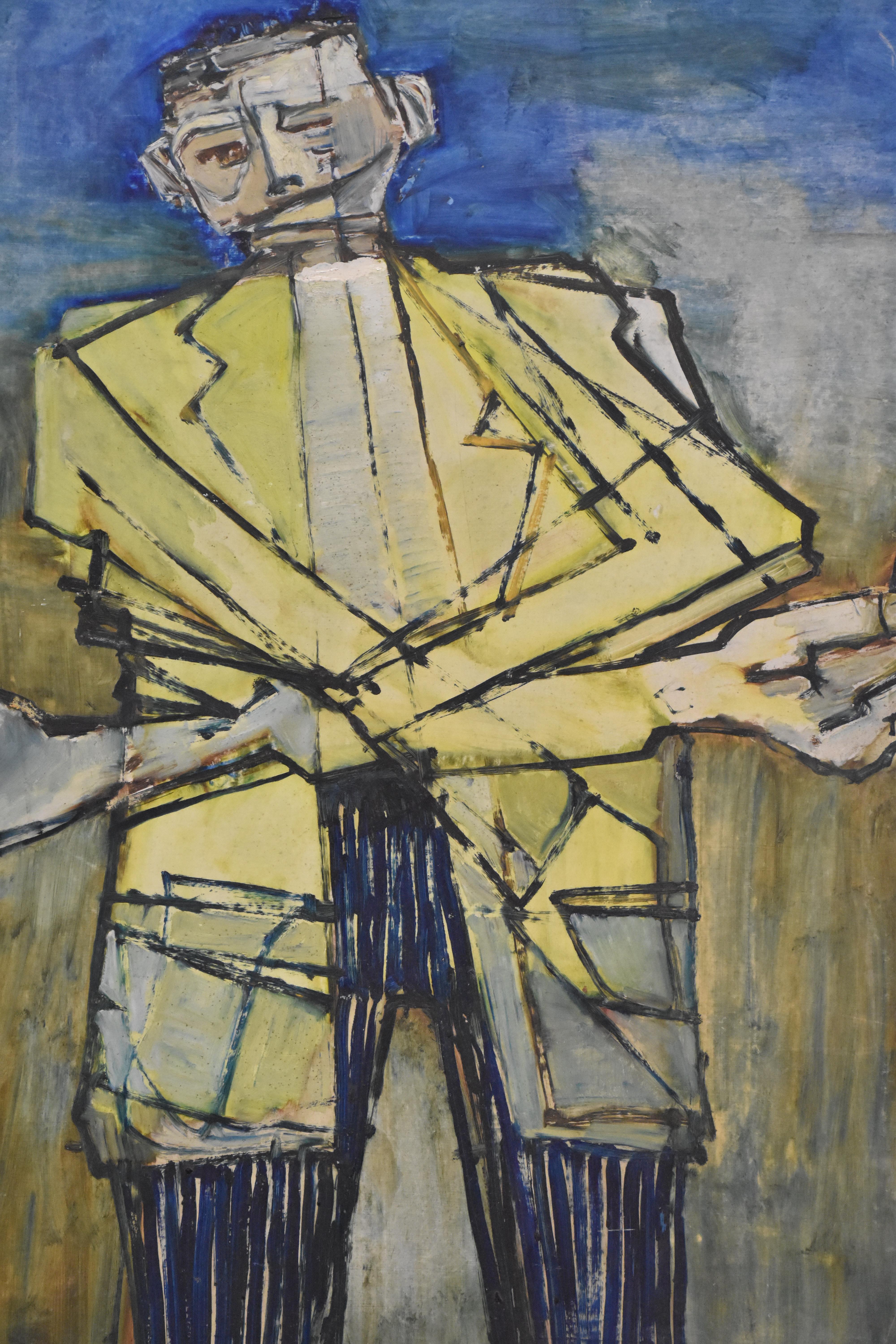 Lot 124 - GEORGE ENTWISTLE; oil on board, 'Teenager
