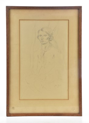 Lot 88 - JOHN BOLD (1895-1979); pencil drawing, femail...