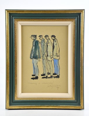 Lot 70 - JOHN THOMPSON (1924-2011); ink and watercolour,...