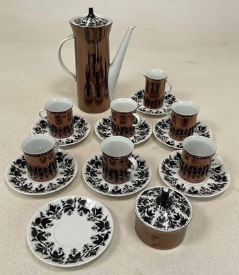 Lot 301 - ROSENTHAL; a part coffee set in 'Milton'...