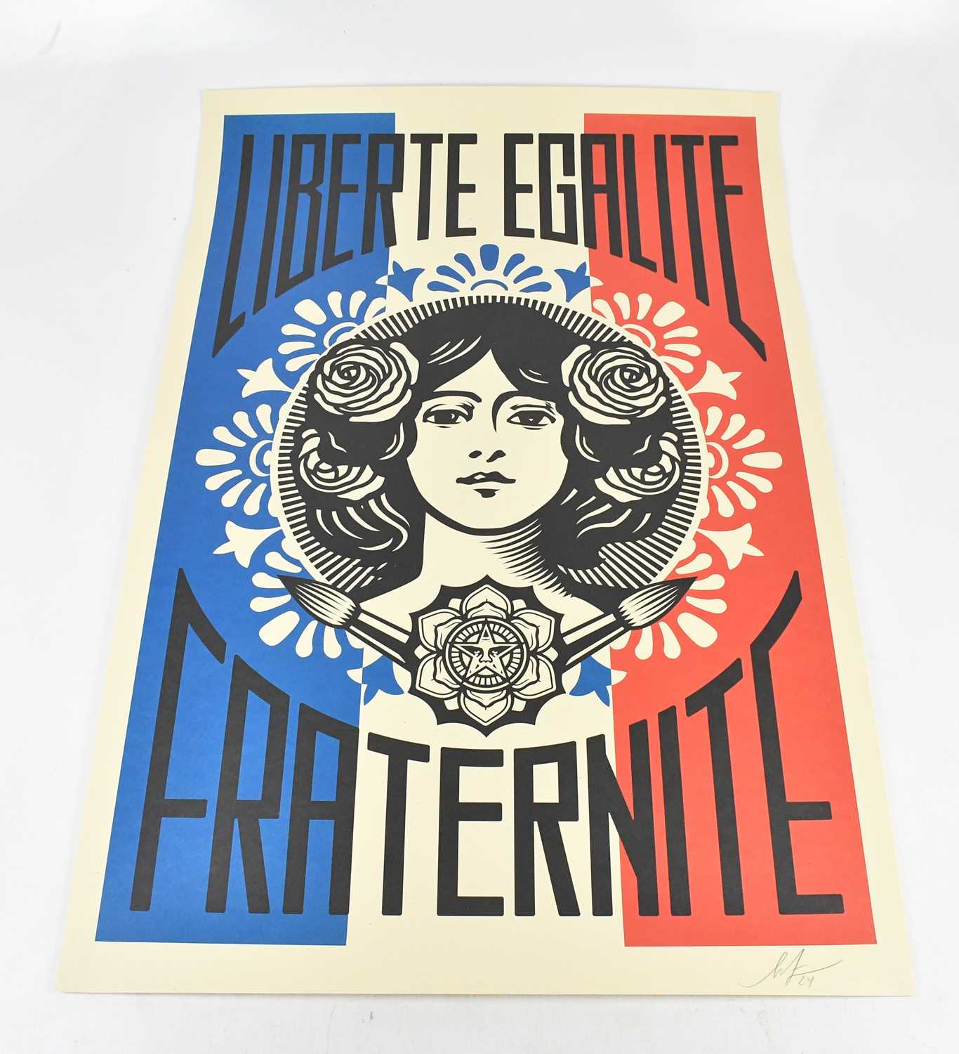 Lot 27 - SHEPARD FAIREY (American, b.1970); 'Liberté...