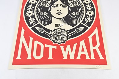 Lot 28 - SHEPARD FAIREY (American, b.1970); 'Make Art...