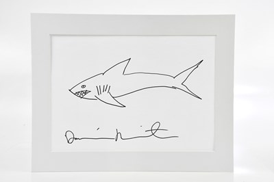 Lot 58 - DAMIEN HIRST (born 1965); ink drawing on cream...