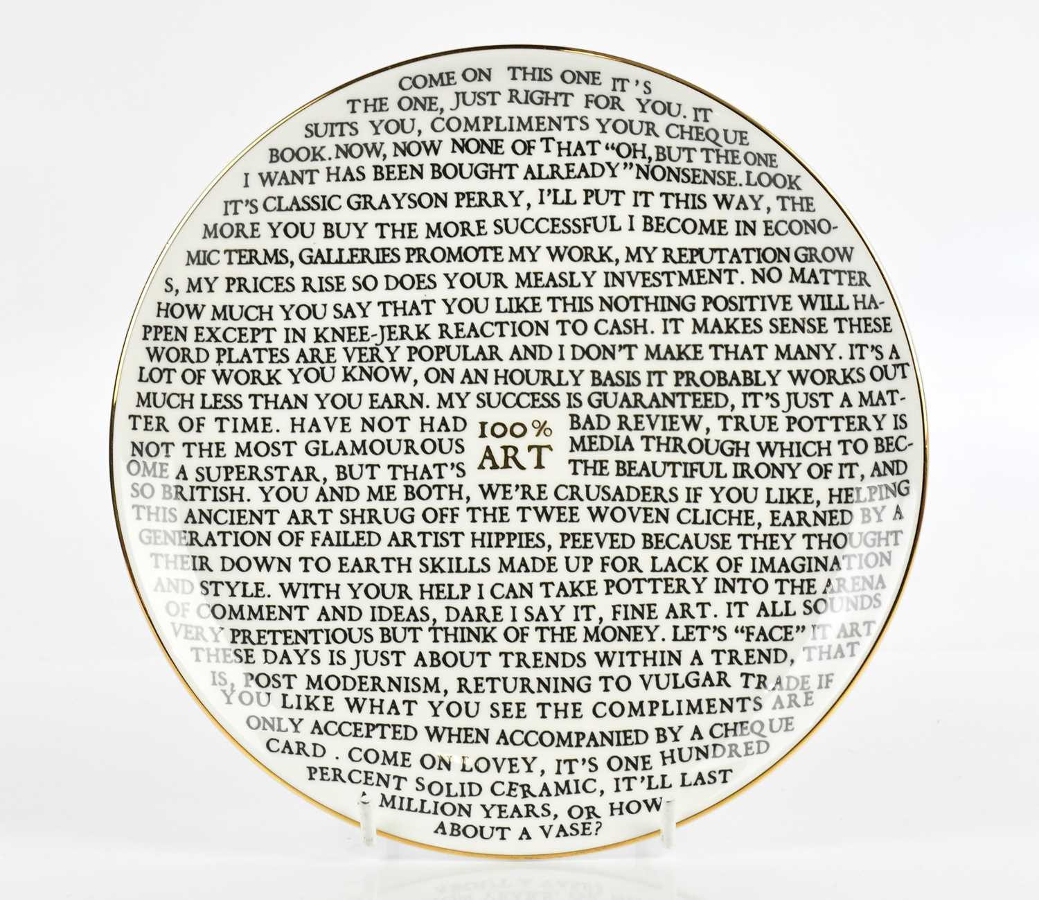 Lot 25 - SIR GRAYSON PERRY RA (b.1960); a porcelain...