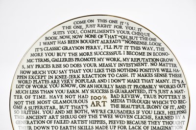 Lot 25 - SIR GRAYSON PERRY RA (b.1960); a porcelain...