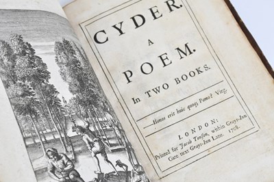 Lot 16 - PHILIPS (JOHN), CYDER A POEM, engraved frontis...