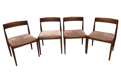 Lot 1006 - FINMAR; a set of four Danish teak dining...