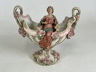 Lot 334 - ROYAL DUX; an Art Nouveau decorative...