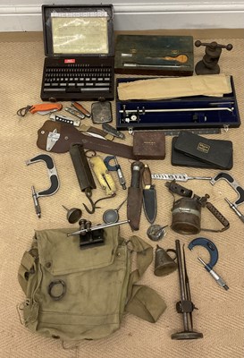 Lot 22 - A quantity of gauges and engineering equipment,...