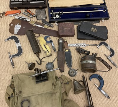 Lot 22 - A quantity of gauges and engineering equipment,...
