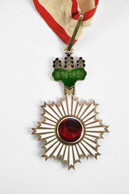 Lot 184 - A Japanese Order of The Rising Sun, 6th class,...