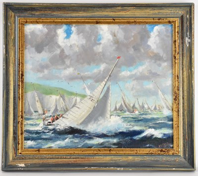 Lot 132 - UNATTRIBUTED; oil on board, shipping scene,...