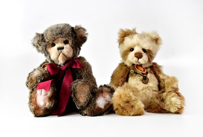 Lot 419 - CHARLIE BEARS; two bears, CB620002 'Mischief',...