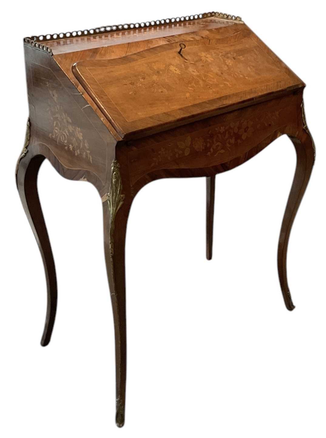 Lot 32 - A late 19th century French kingwood and...