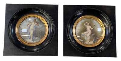 Lot 124 - A pair of late 19th century French circular...