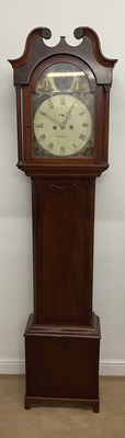 Lot 526 - An early 19th century mahogany longcase clock,...