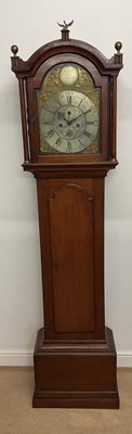 Lot 524 - An early 19th century oak eight day longcase...