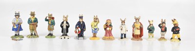 Lot 605 - ROYAL DOULTON; twelve Bunnykins figures...