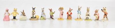 Lot 612 - ROYAL DOULTON; twelve Bunnykins figures...