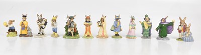 Lot 613 - ROYAL DOULTON; twelve Bunnykins figures...