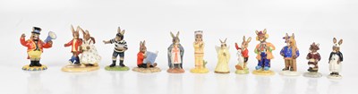 Lot 615 - ROYAL DOULTON; twelve bunnykins figures...