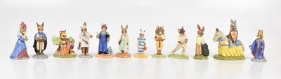 Lot 616 - ROYAL DOULTON; twelve Bunnykins figures...